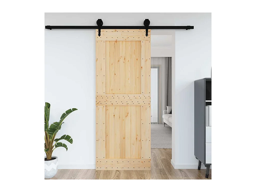 Porte NARVIK 90x210 cm bois massif de pin