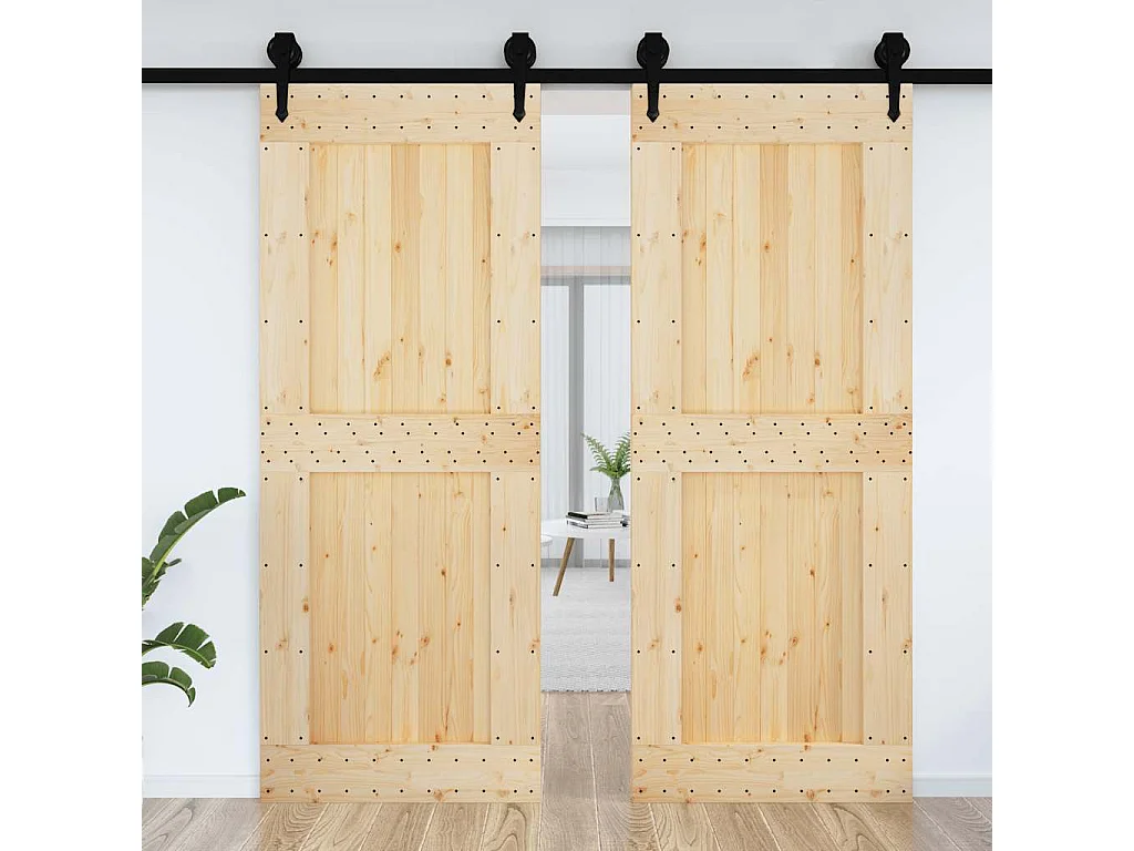Porte NARVIK 90x210 cm bois massif de pin