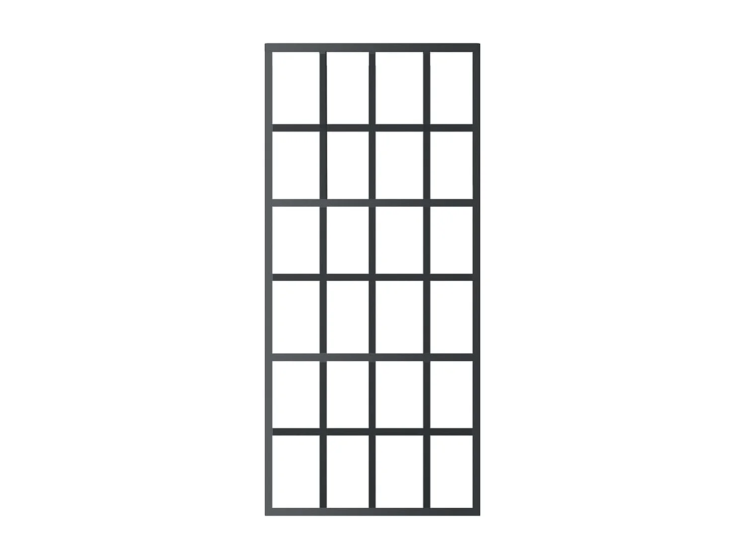 Porte coulissante Verre ESG et aluminium 90x205 cm Noir