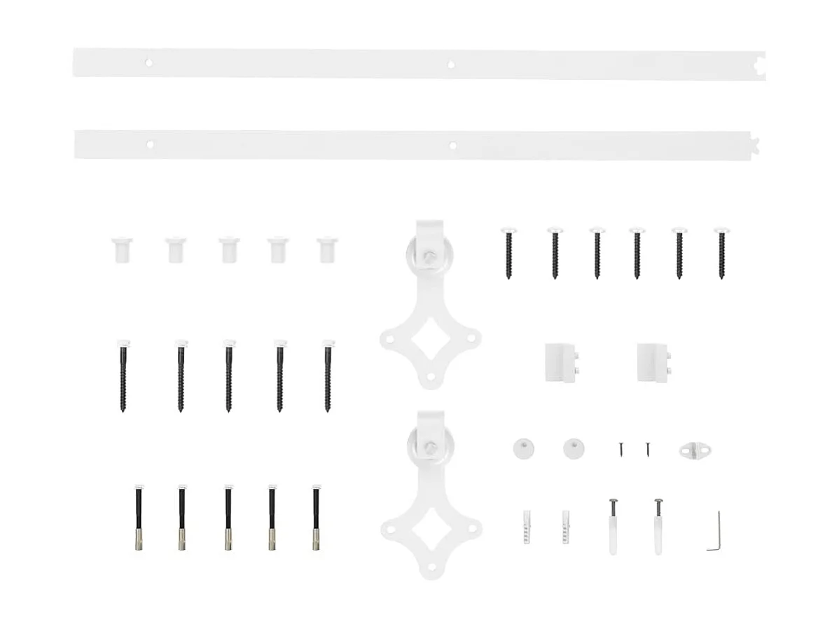 Kit puerta corredera y herrajes 70x210 cm pino macizo