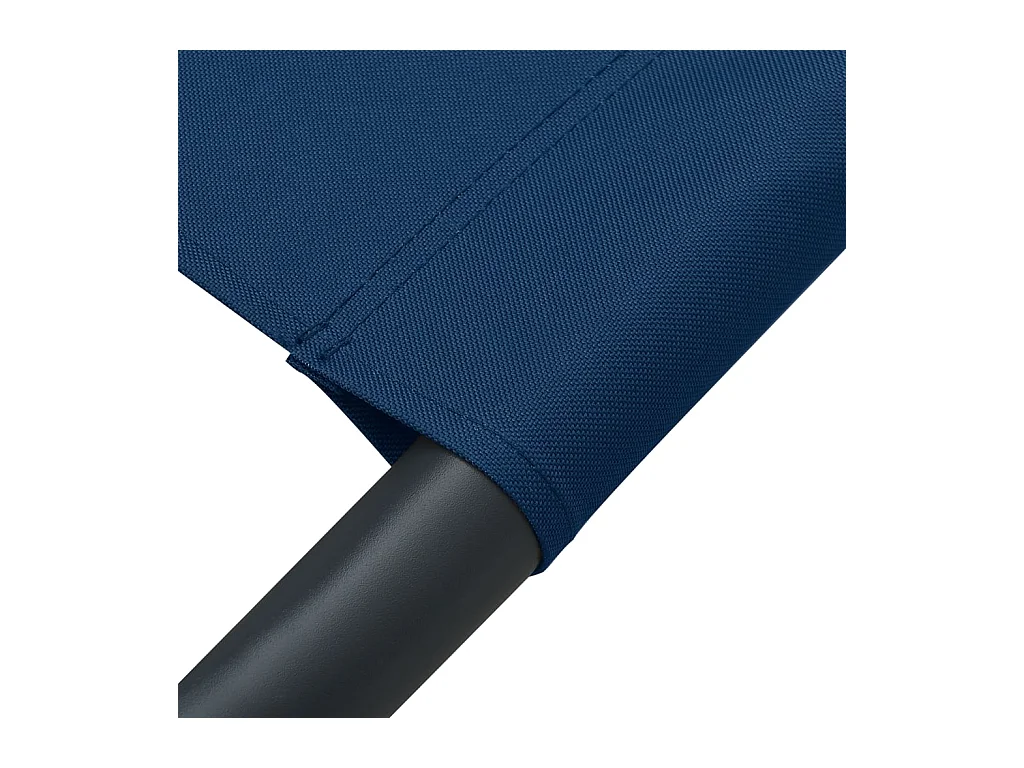 Lit de repos d'extérieur avec auvent et oreiller bleu