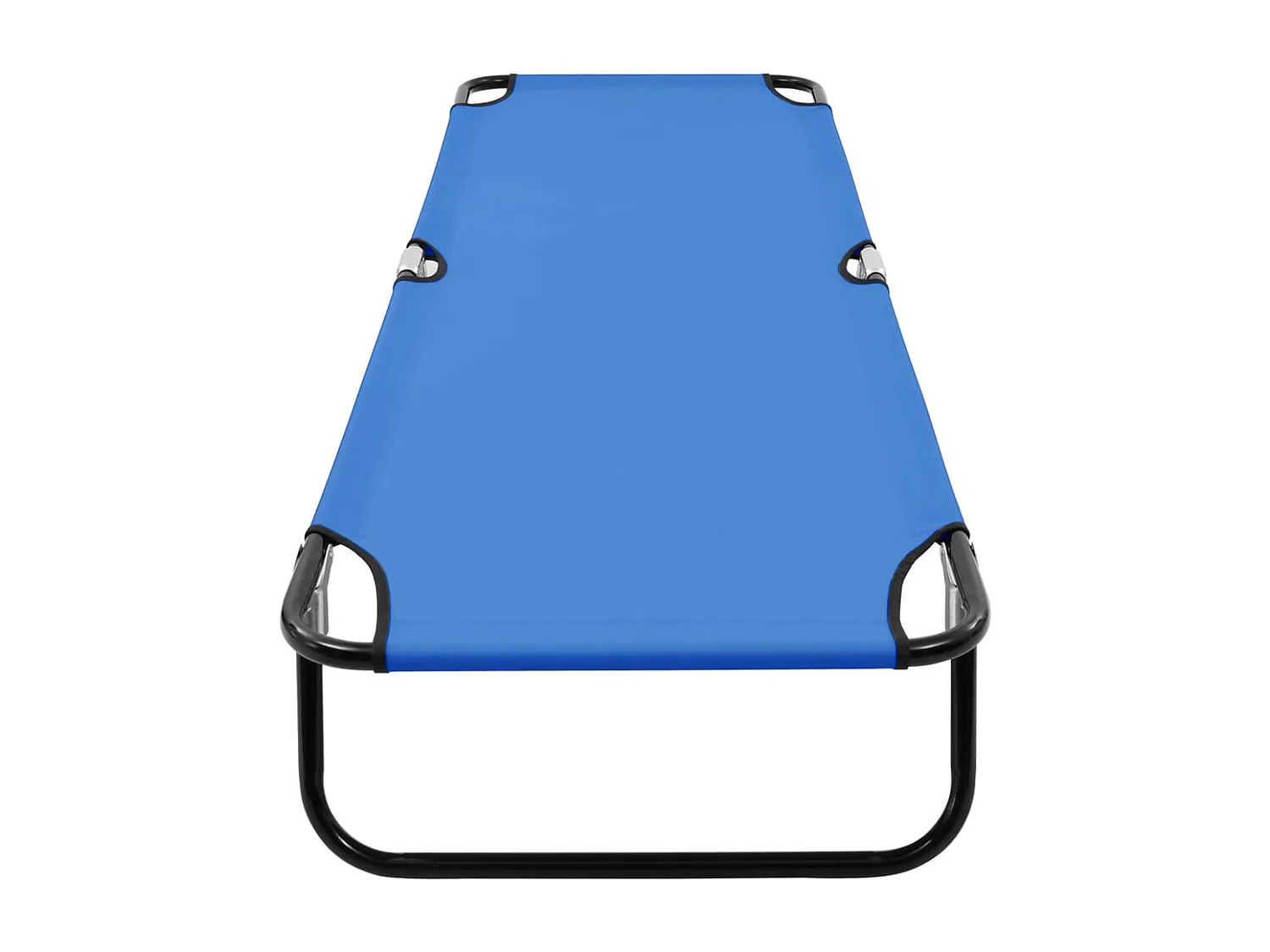 Chaise longue pliable Bleu Acier