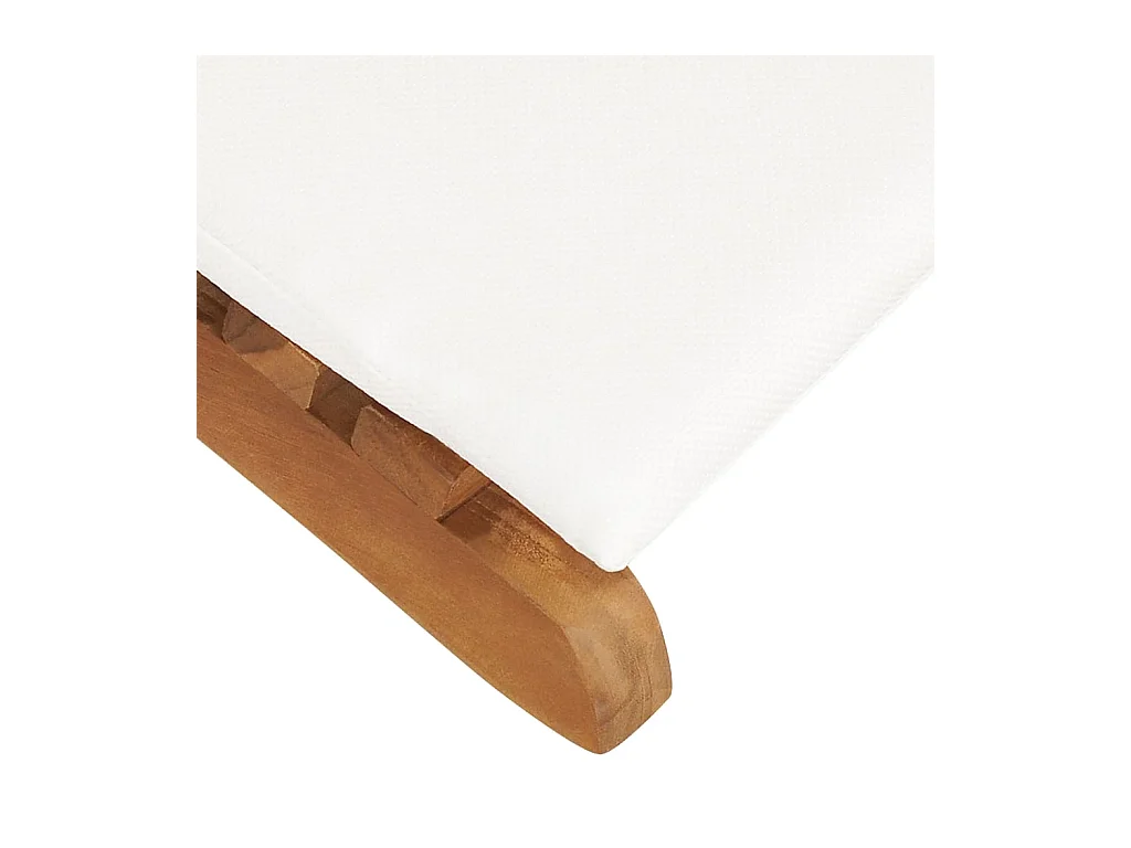 Set di 2 poltrone con cuscini, in legno massello di teak