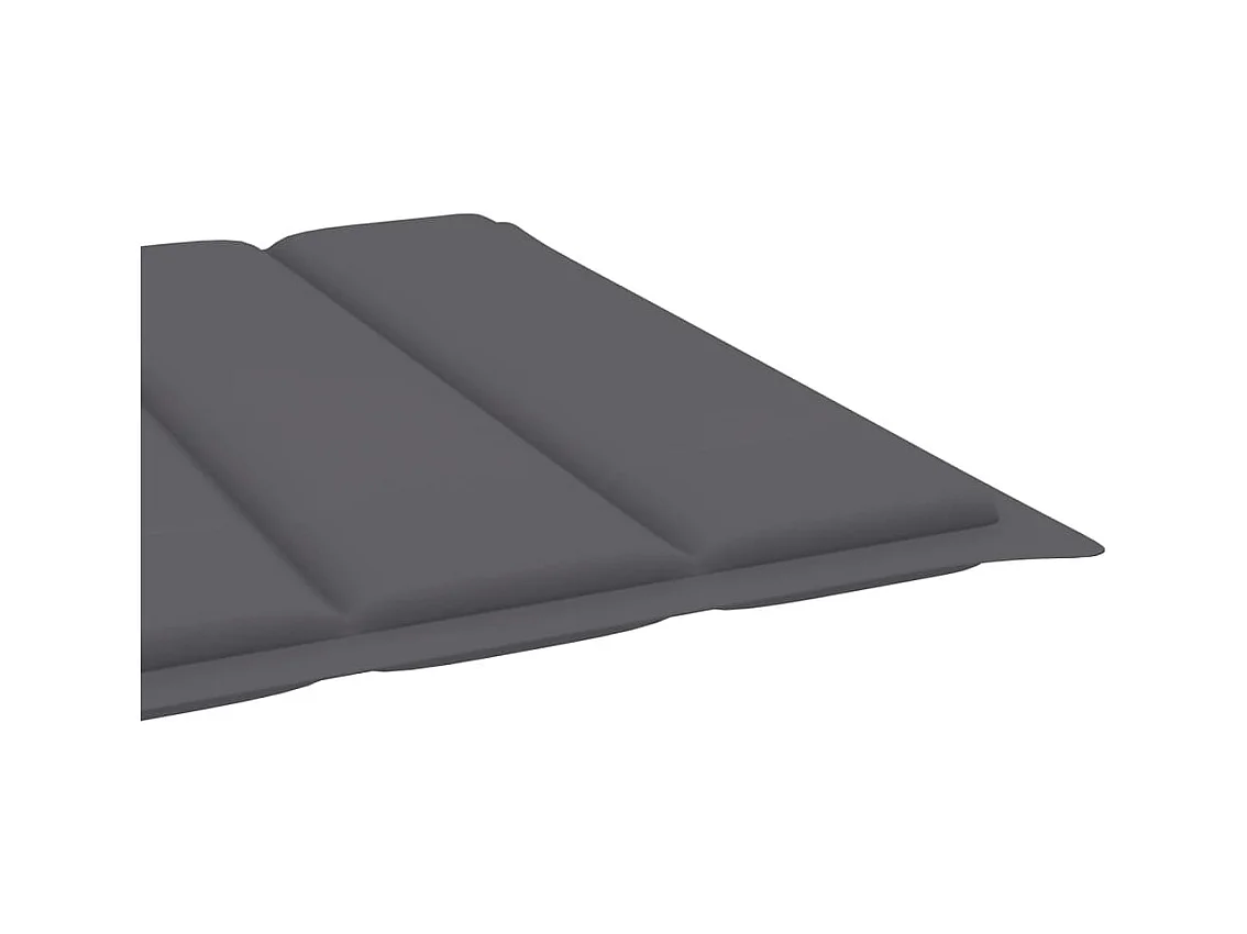 Chaise longue de jardin avec coussin Bois d'acacia solide