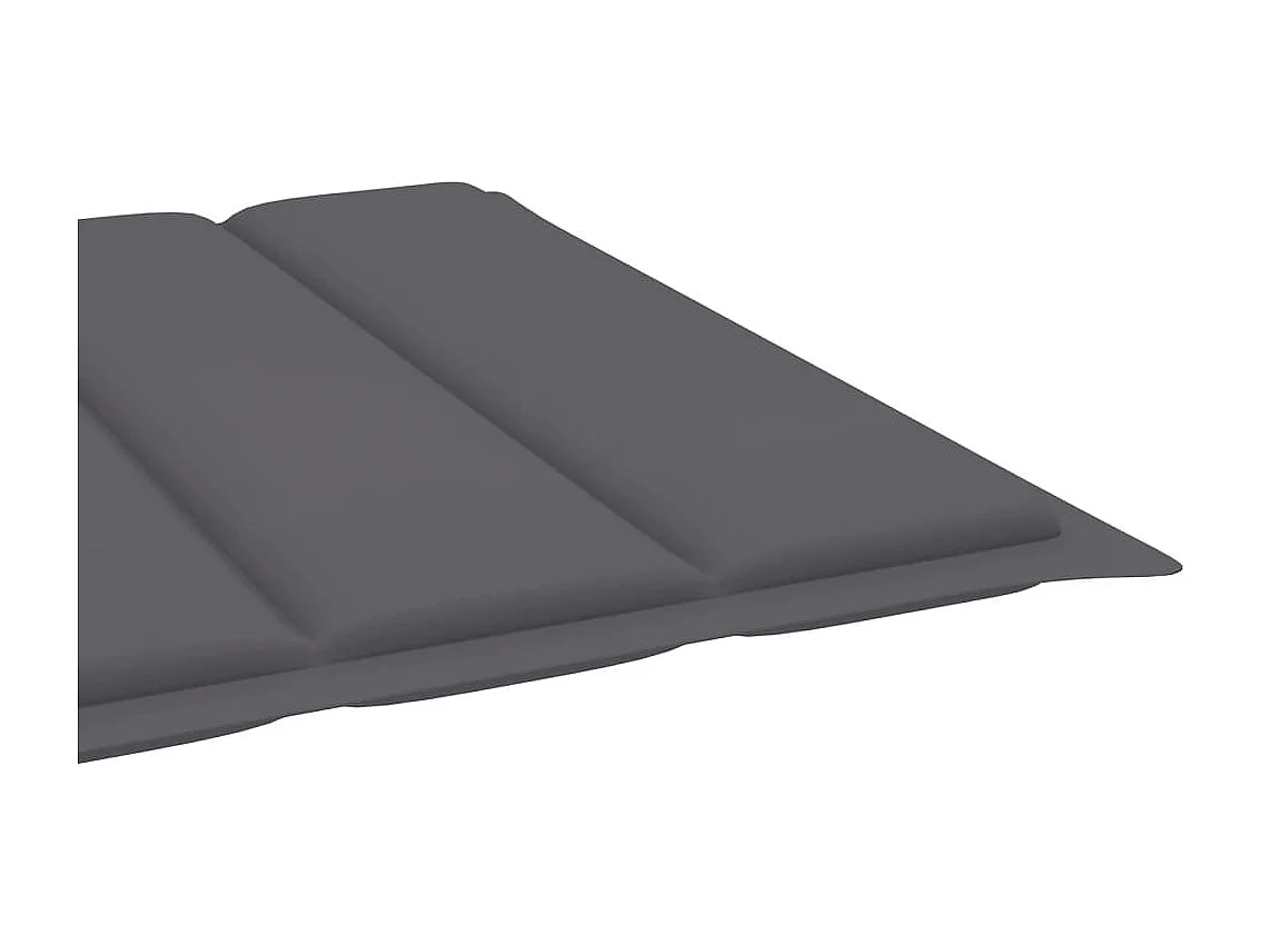 Chaise longue de jardin avec coussin Bois d'acacia solide