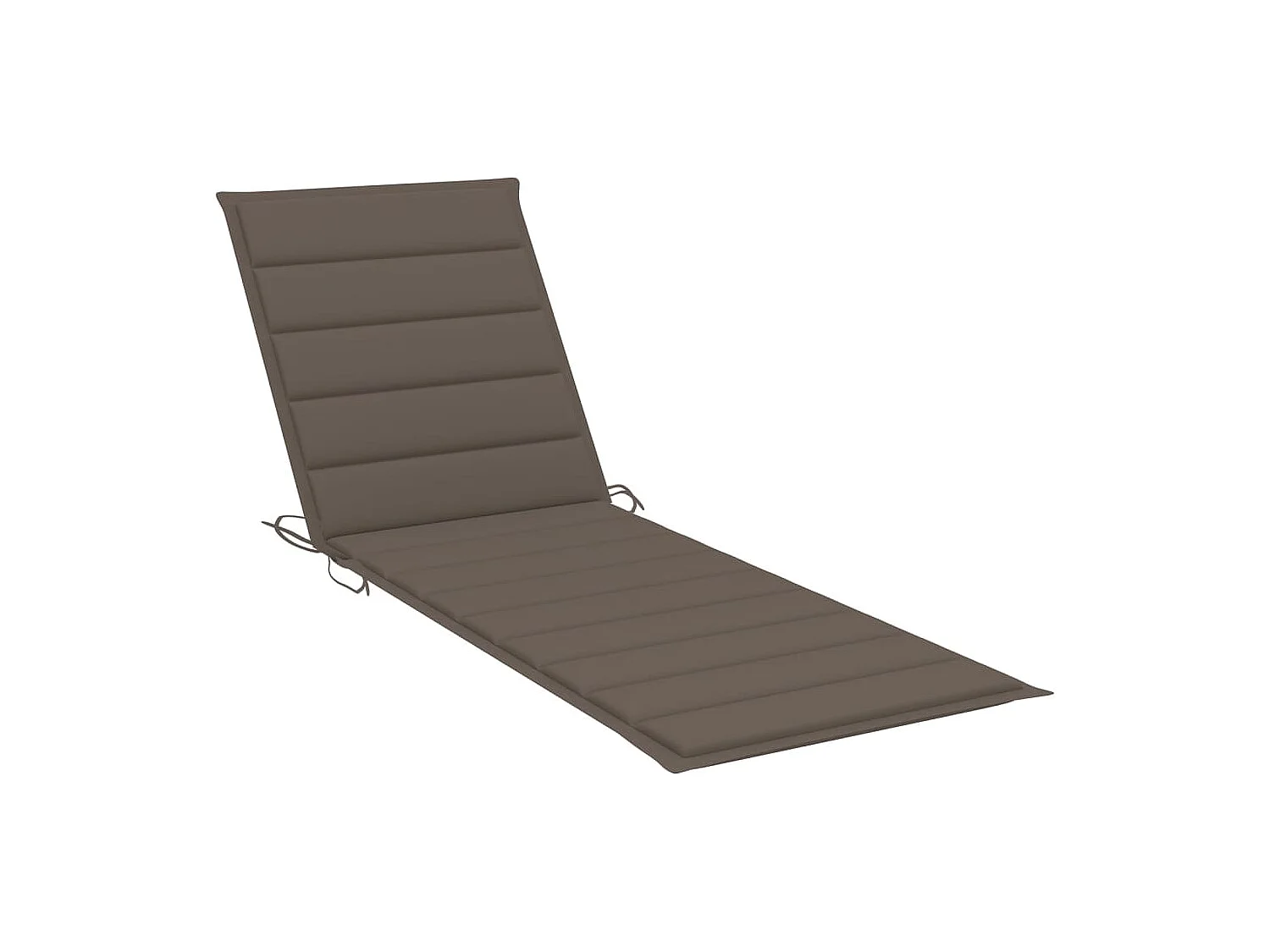 Chaise longue de jardin avec table et coussin Pin imprégné