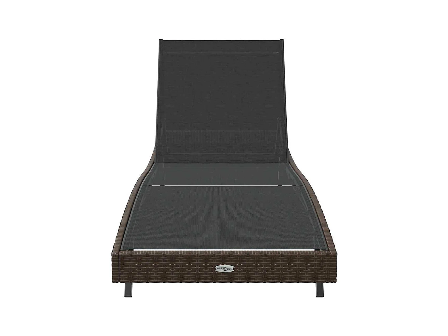 Chaise longue 70 x 197 x 82 cm Rattan sintetico, metallo