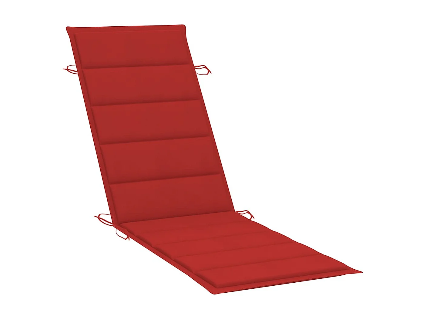 Chaise longue avec coussin Gris Bois d'acacia solide