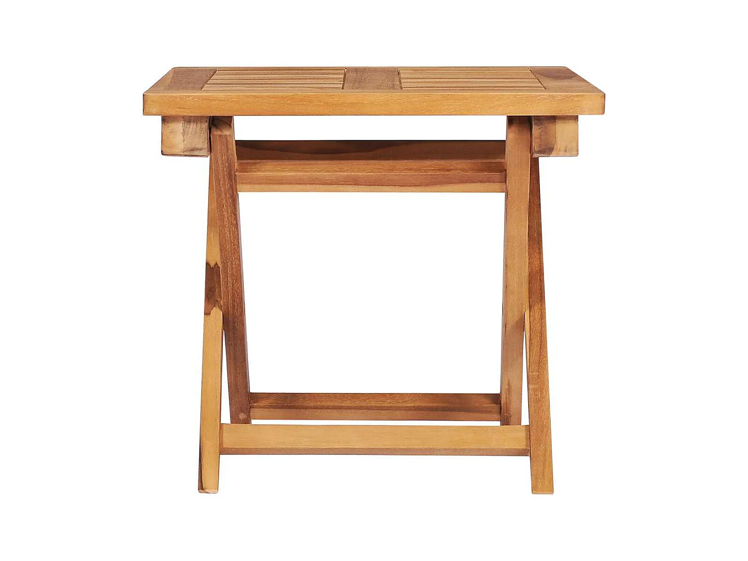 Set van 2 loungestoelen met tafel, massief teakhout