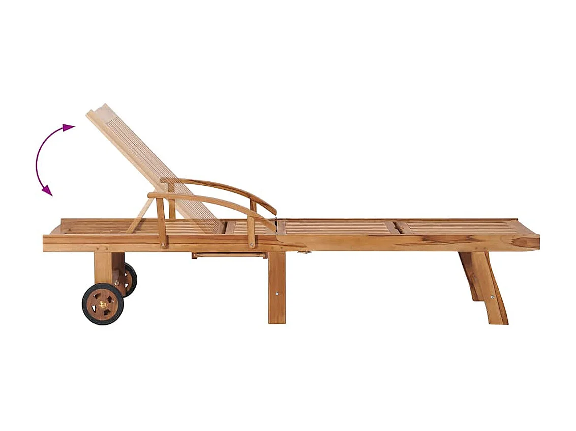 Conjunto de 2 sillones con mesa, madera maciza de teca.