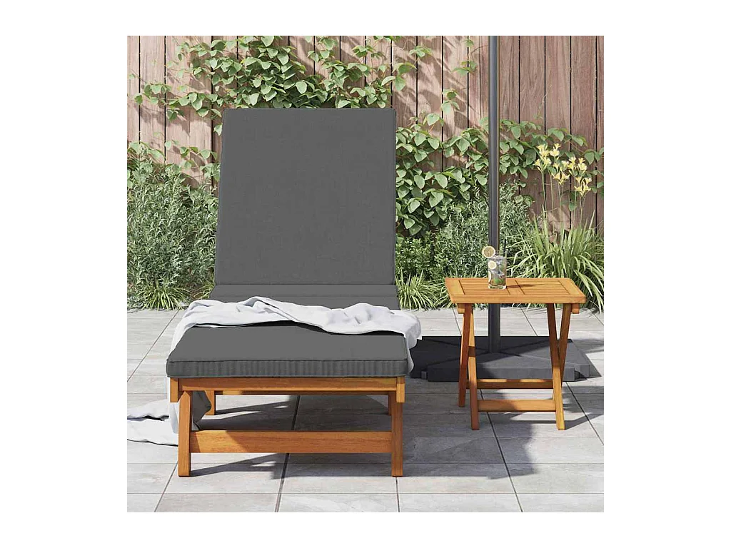 Transat 2 pcs Marron 40 x 40 x 40cm Bois d'acacia massif