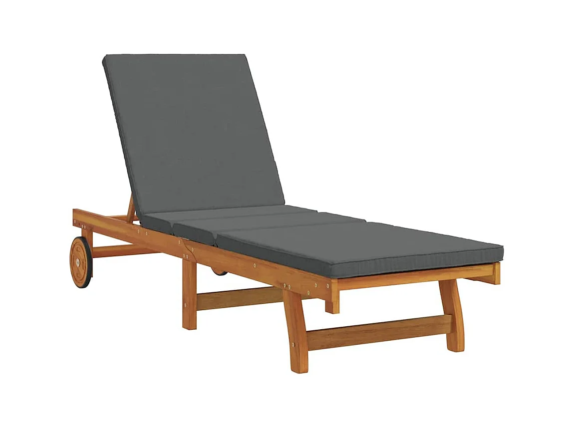 Transat 2 pcs Marron 40 x 40 x 40cm Bois d'acacia massif