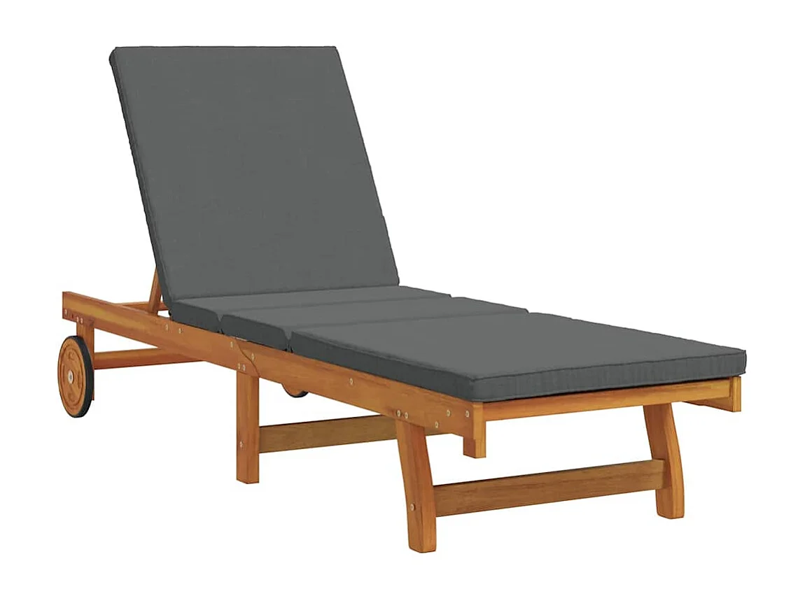 Transat 2 pcs Marron 40 x 40 x 40cm Bois d'acacia massif