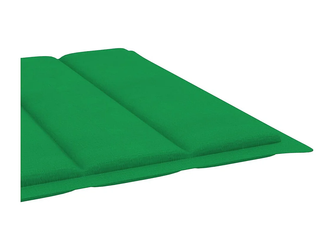 Chaise longue de jardin avec coussin Bois d'acacia solide