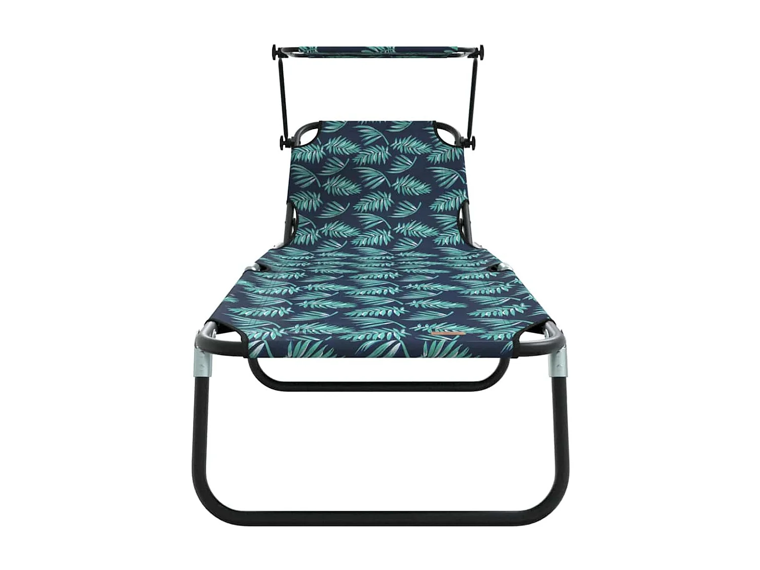 Chaise longue pliante avec imprimé auvent en tissu Oxford 600D