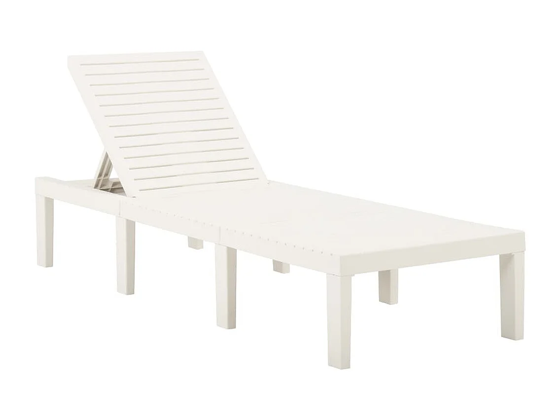 Sillón de plástico blanco