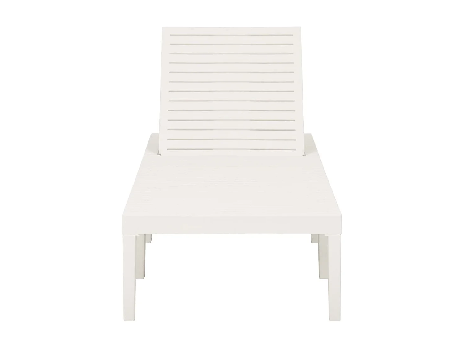 Sillón de plástico blanco