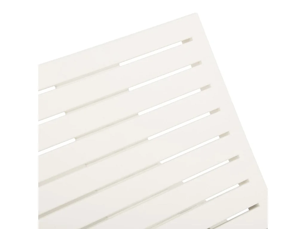 Sillón de plástico blanco