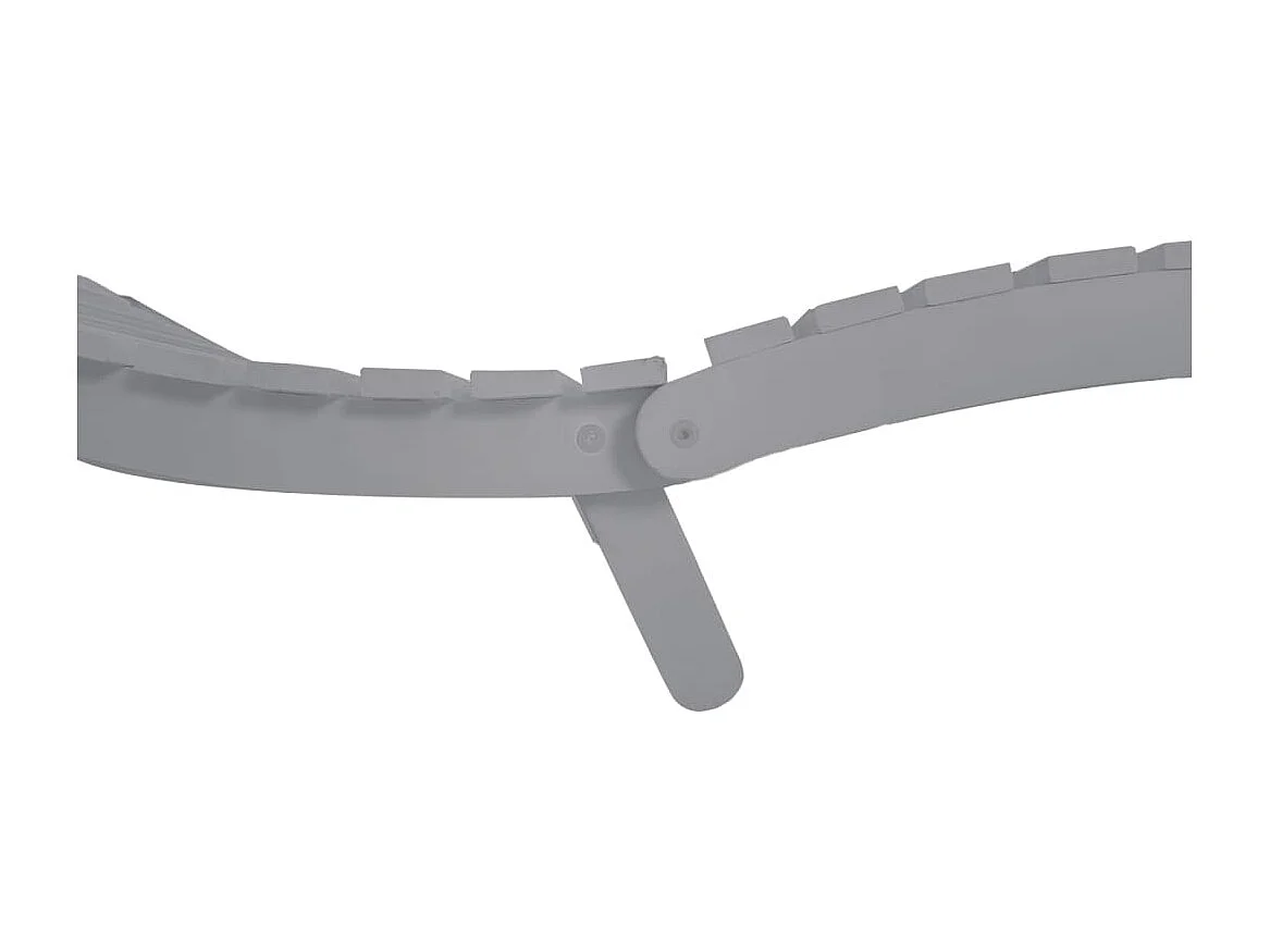 Chaises longues lot de 2 gris 184x55x64 cm bois massif acacia