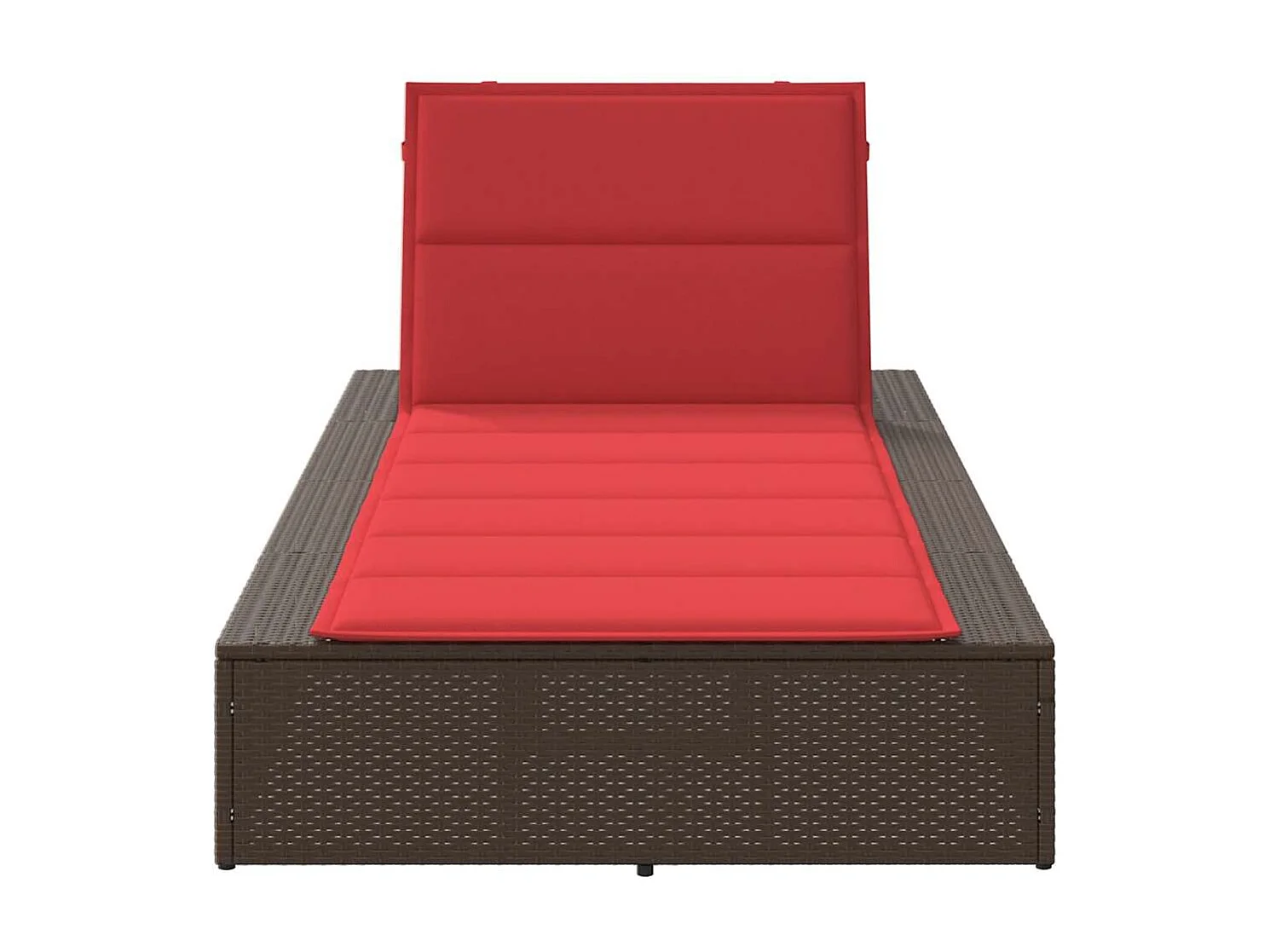 Transat avec coussin flottant marron résine tressée