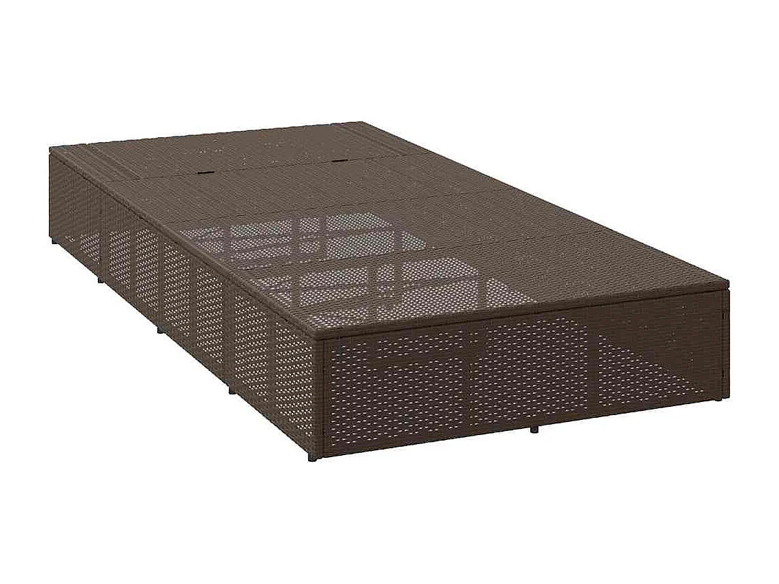 Transat avec coussin flottant marron résine tressée