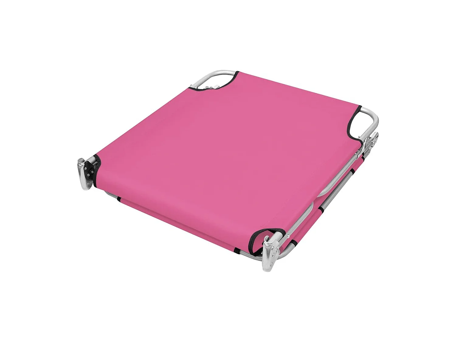 Opvouwbare loungestoel met hoofdkussen Steel Magento Roze