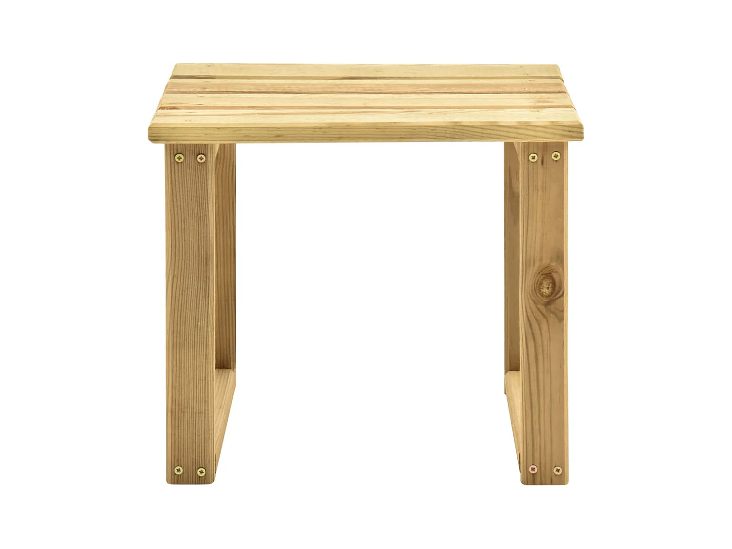 Chaise longue de jardin avec table et coussin Pin imprégné