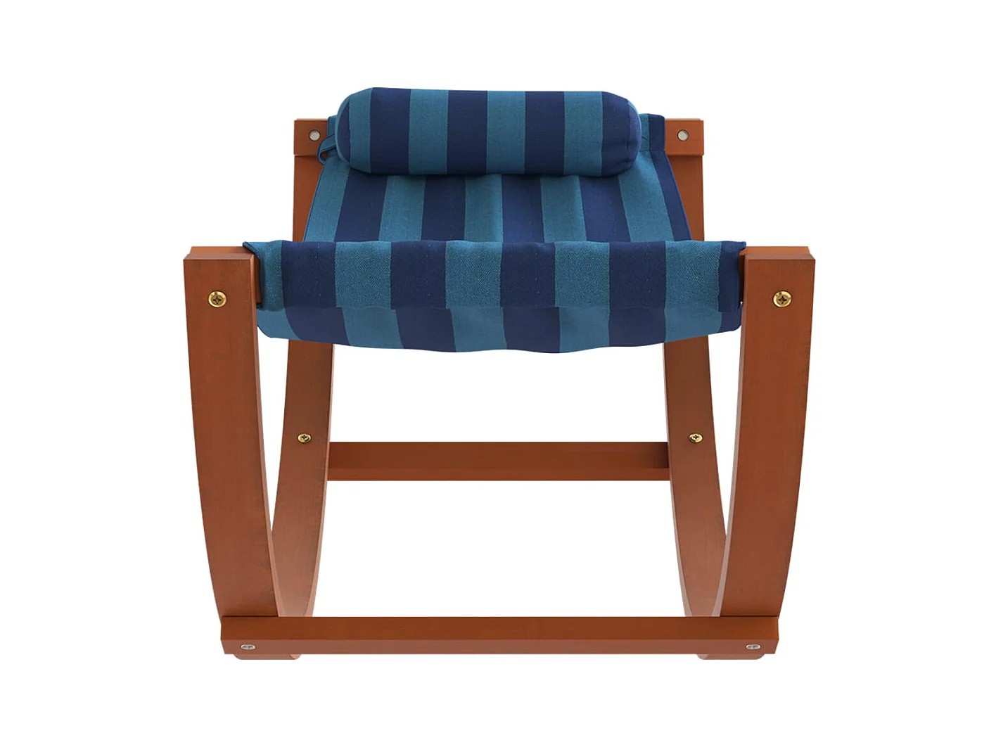 Hamac à bascule pour enfants rayure bleue tissu