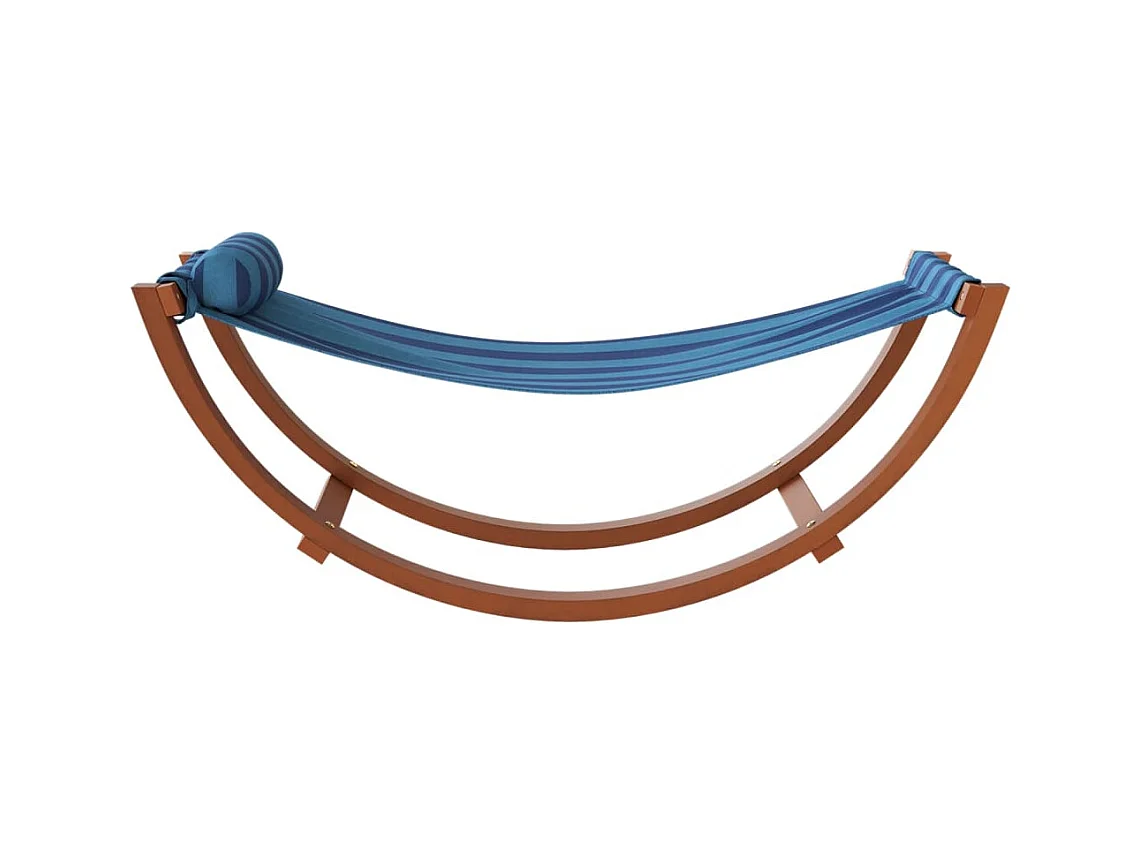 Hamac à bascule pour enfants rayure bleue tissu