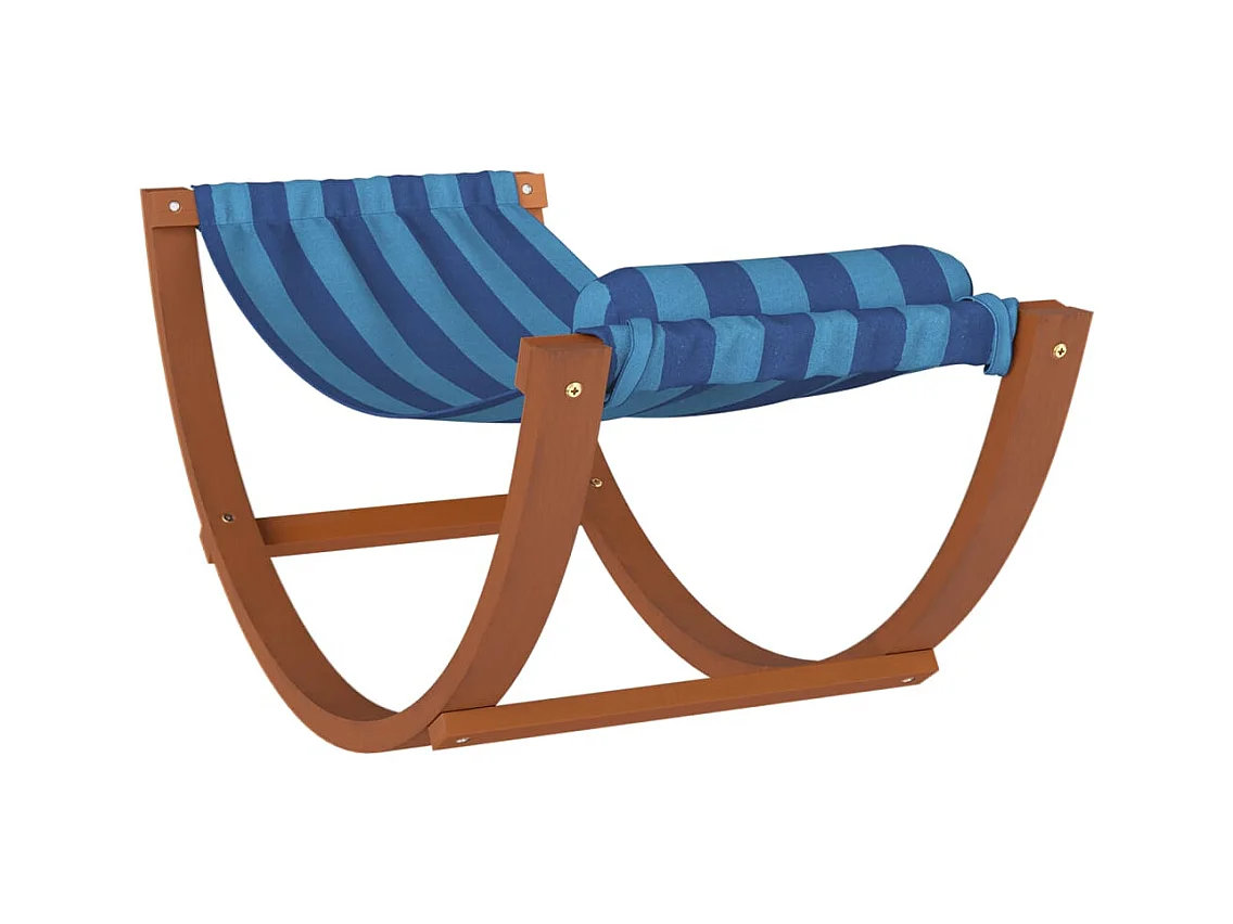 Hamac à bascule pour enfants rayure bleue tissu