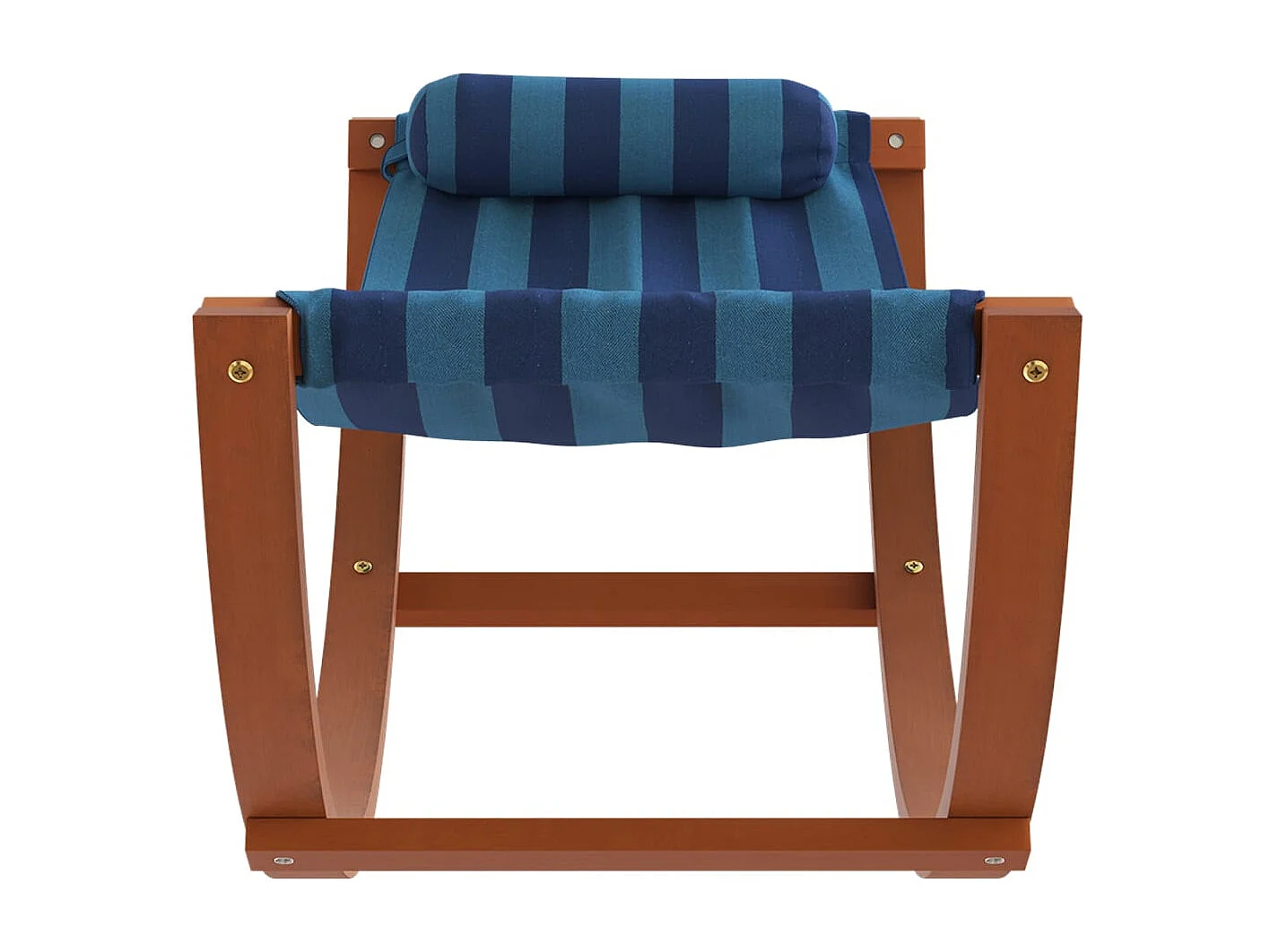 Hamac à bascule pour enfants rayure bleue tissu