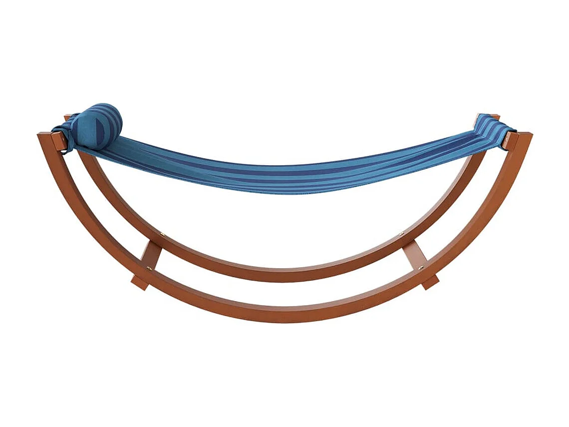 Hamac à bascule pour enfants rayure bleue tissu