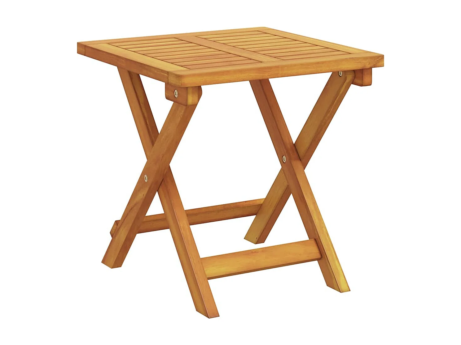 Transat 2 pcs Rouge 40 x 40 x 40cm Bois d'acacia massif