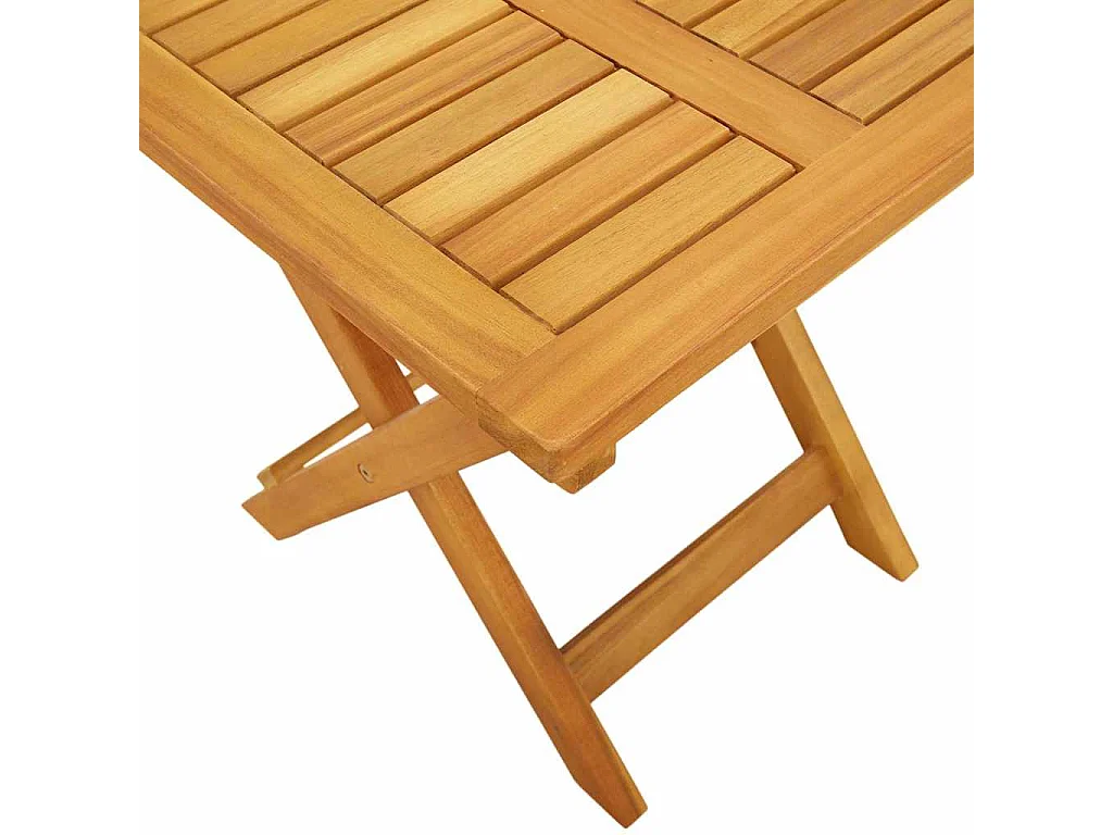 Transat 2 pcs Rouge 40 x 40 x 40cm Bois d'acacia massif