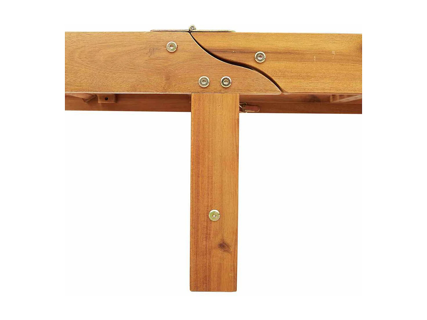 Transat 2 pcs Rouge 40 x 40 x 40cm Bois d'acacia massif