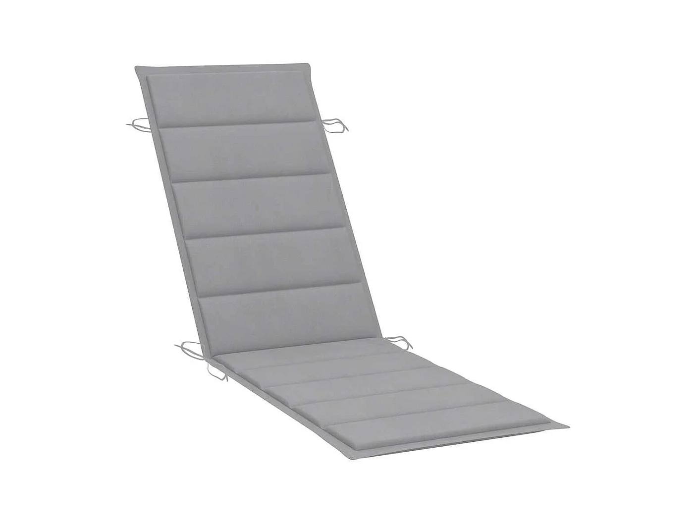 Chaise longue de jardin avec table et coussin Bois d'acacia