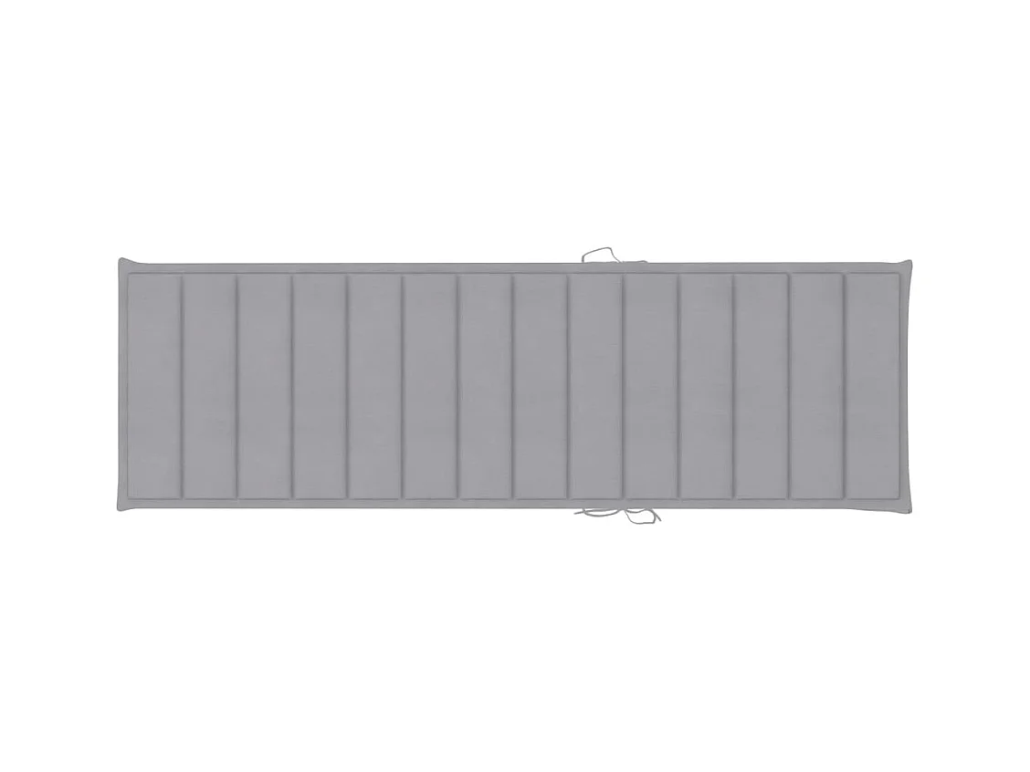 Chaise longue de jardin avec coussin Bois d'acacia solide