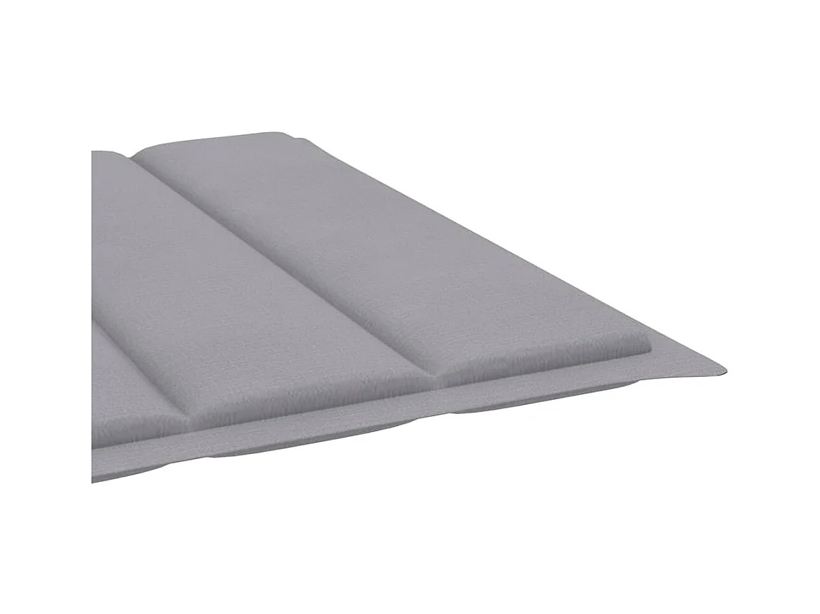 Chaise longue de jardin avec coussin Bois d'acacia solide