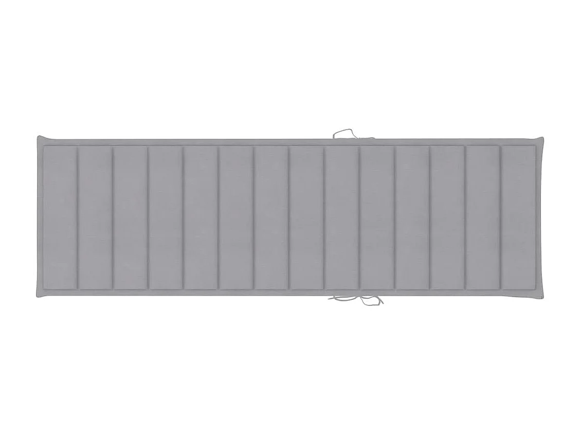 Chaise longue de jardin avec coussin Bois d'acacia solide