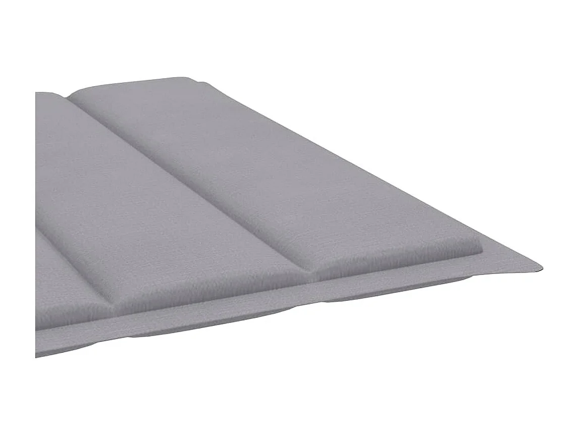 Chaise longue de jardin avec coussin Bois d'acacia solide