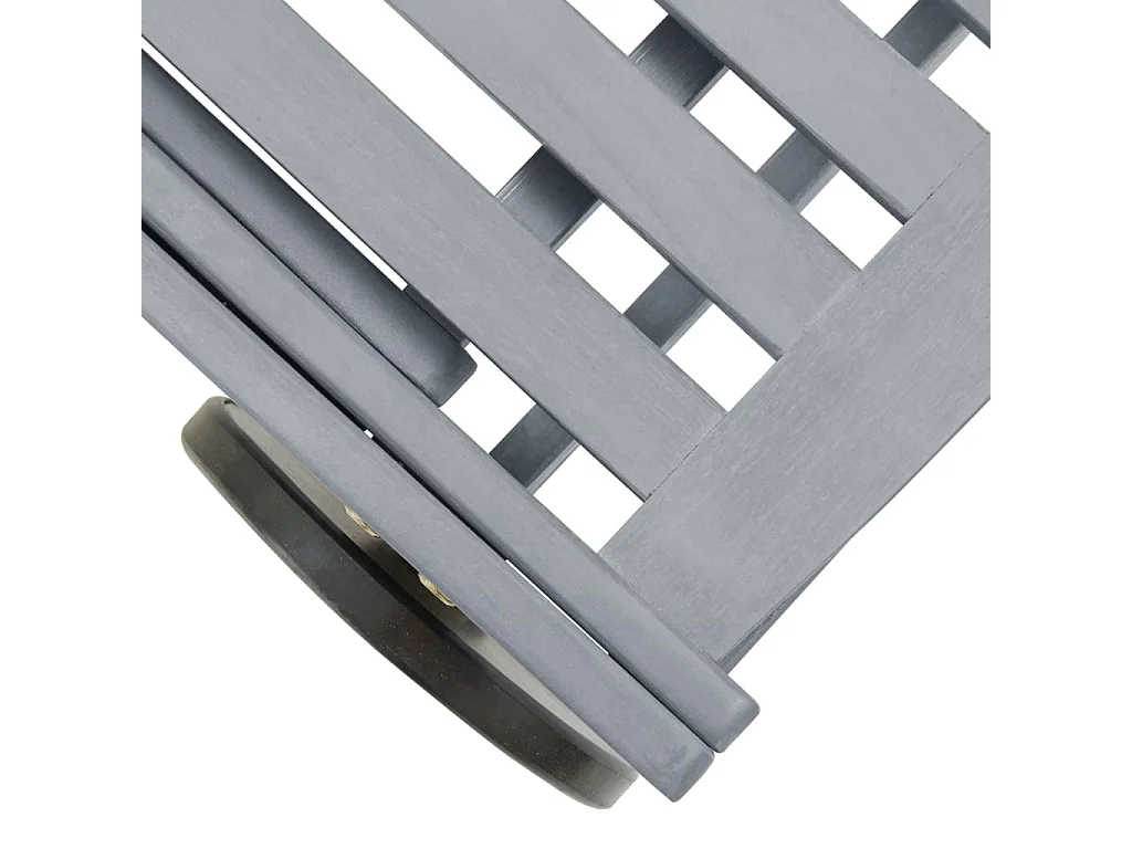 Chaise longue de jardin avec coussin Bois d'acacia solide