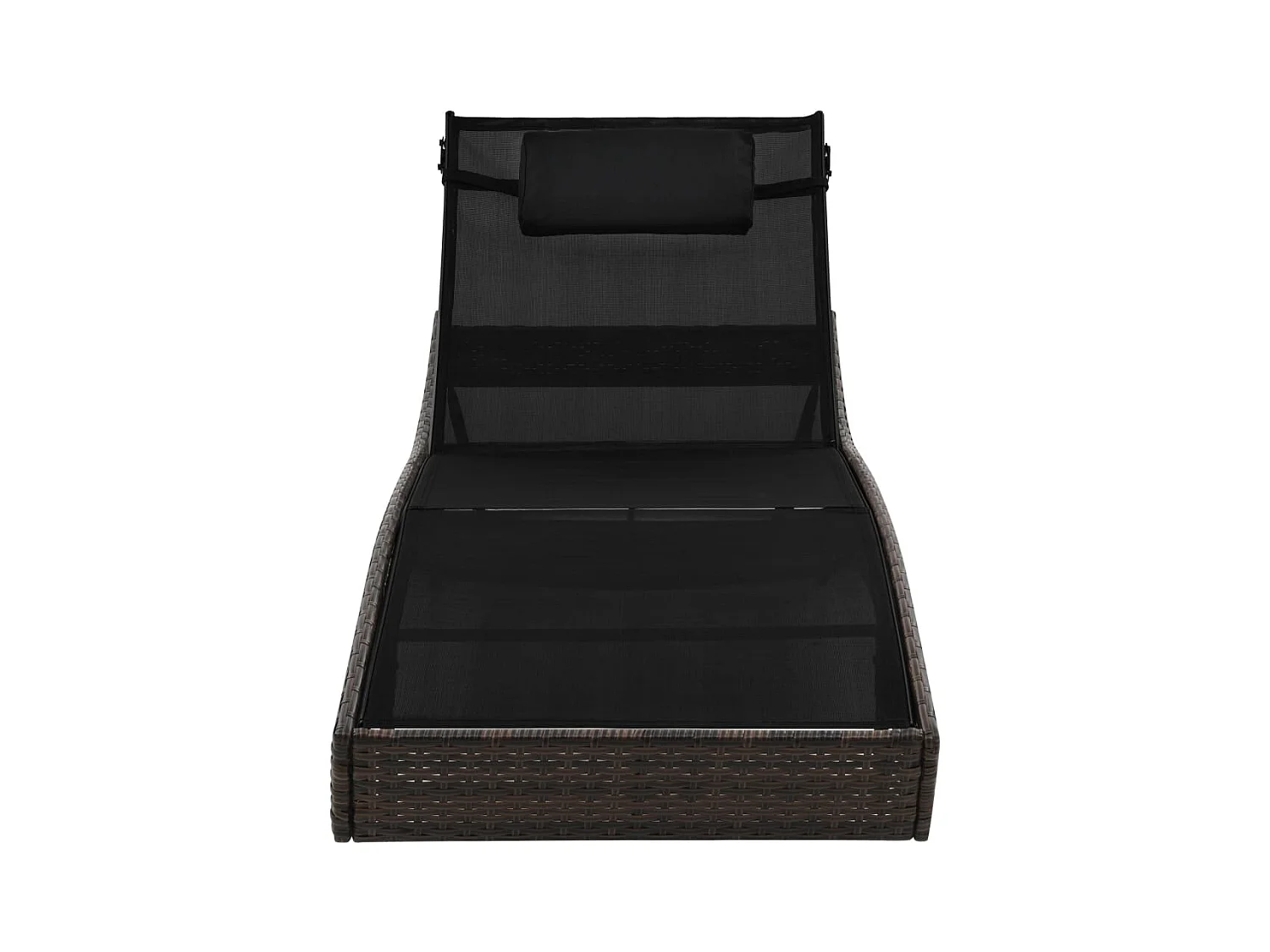 Bruine rieten stoel met kussen