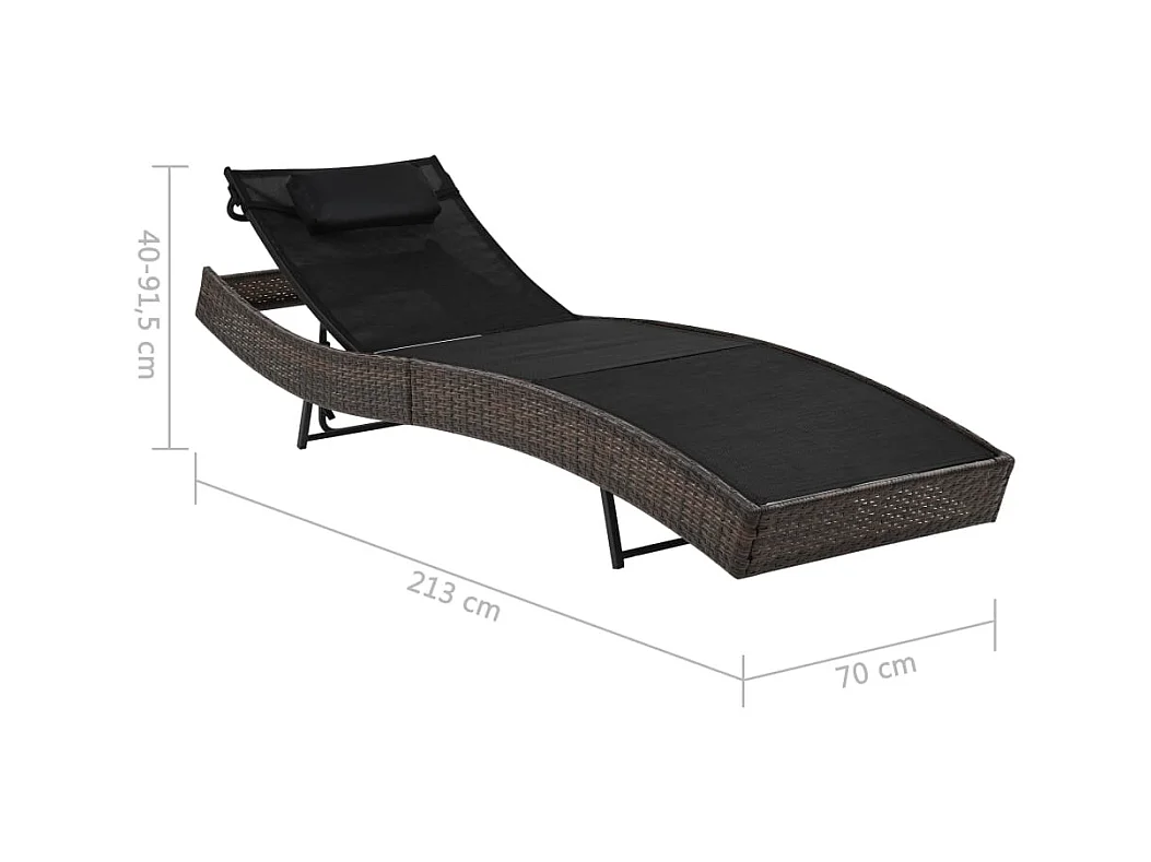 Bruine rieten stoel met kussen