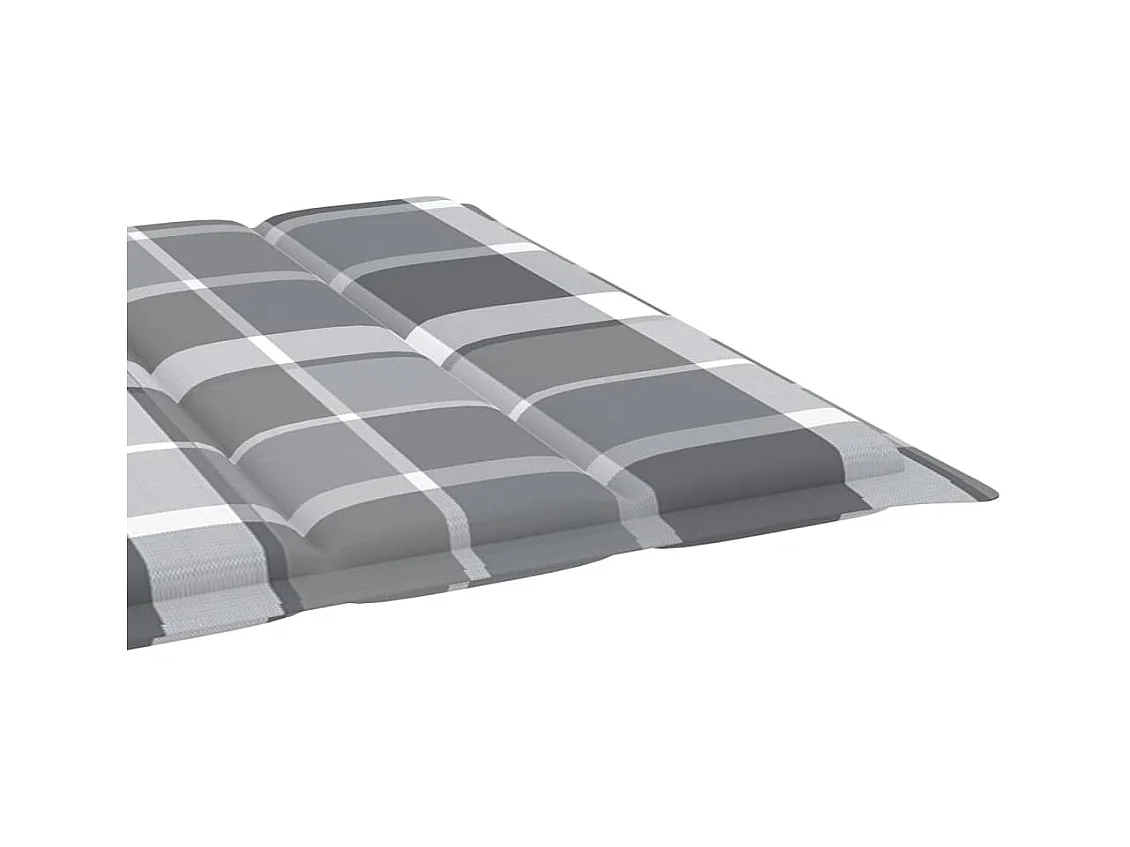 Chaise longue de jardin avec table et coussin Pin imprégné