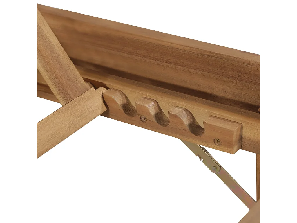 Sedia pieghevole in legno massello di acacia