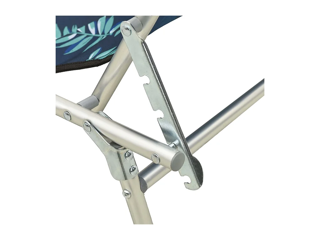Opvouwbare loungestoel met aluminium bladpatroon