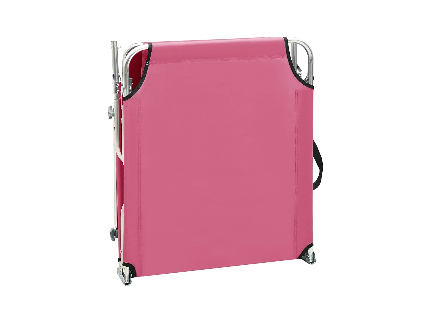 Opvouwbare loungestoel met roze aluminium kap