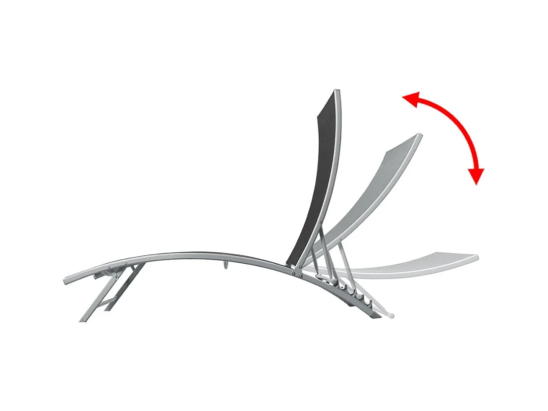 Stalen en zwarte textileen loungestoel