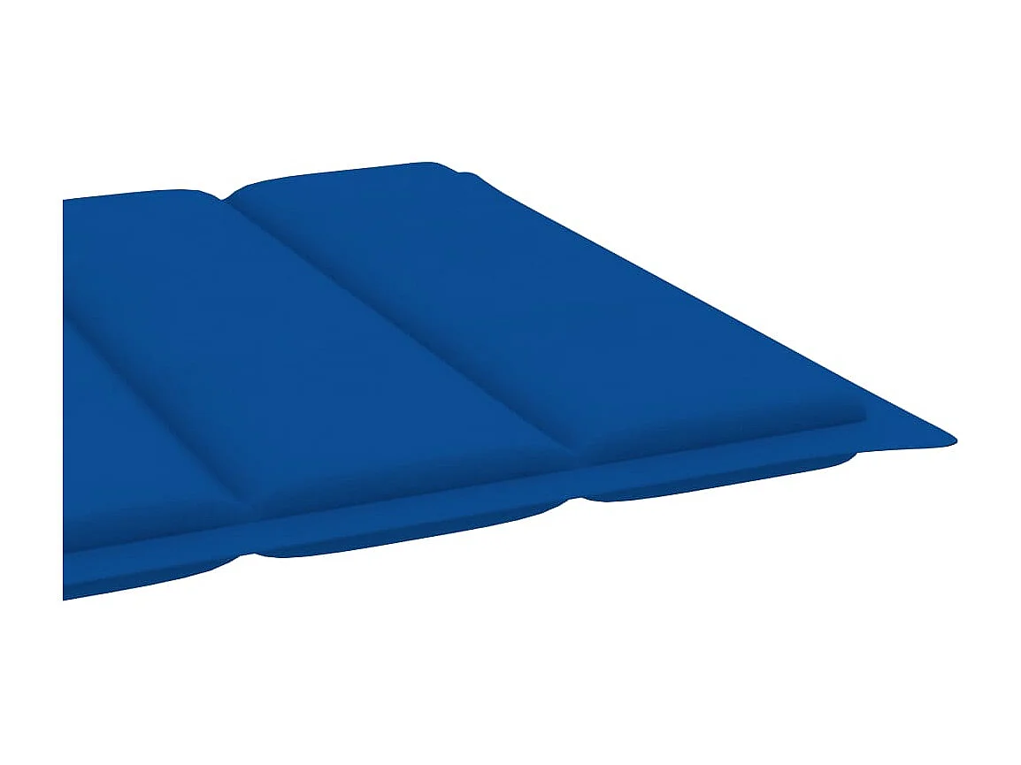 Loungestoel met tafel en kussen Massief teakhout