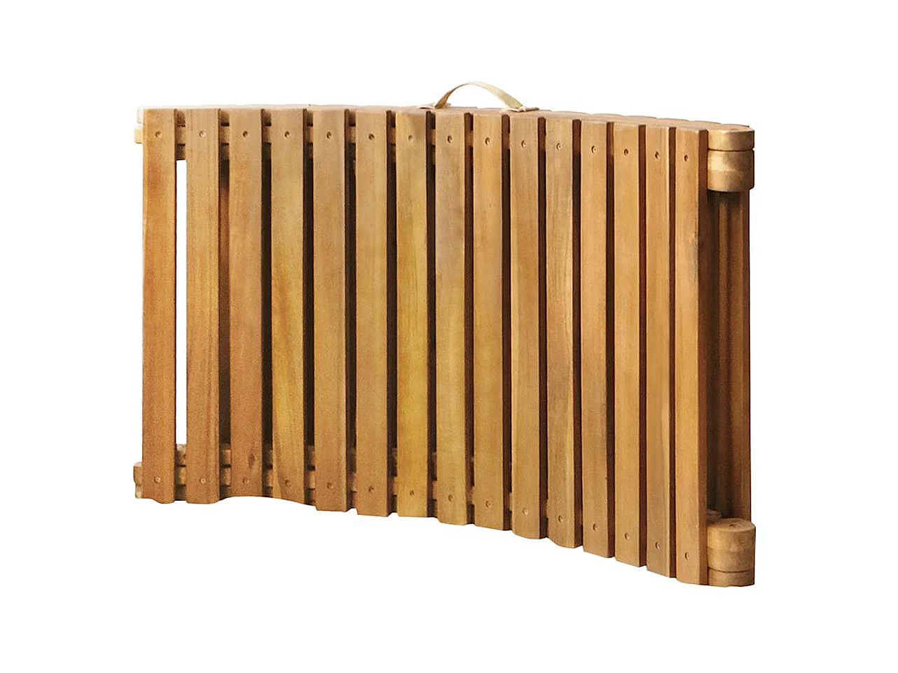 Chaise longue de jardin avec coussin Bois d'acacia solide